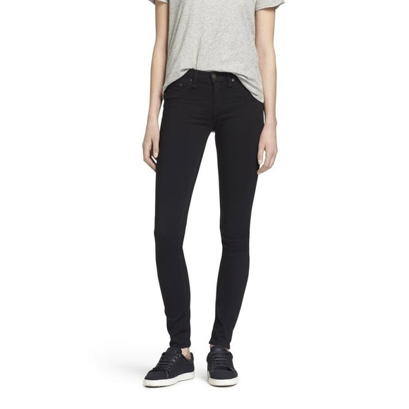 Rag & Bone Black Plush Legging Jeans - Picture 1 of 12